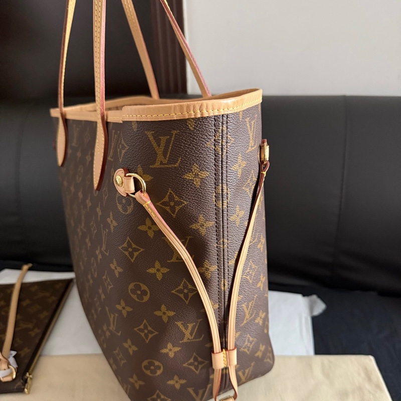 LV 路易威登 老花Neverfull中號tote托特包-3