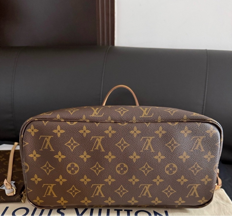 LV 路易威登 老花Neverfull中號tote托特包-4