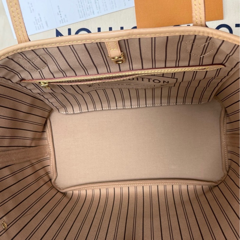 LV 路易威登 老花Neverfull中號tote托特包-6