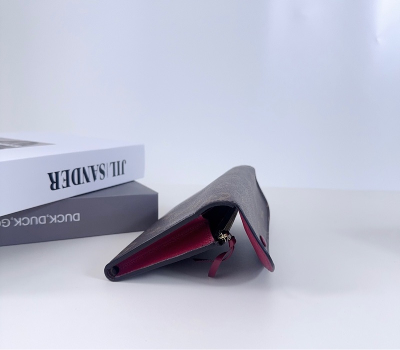 LV 路易威登 豆豆錢包 桃紅色玫紅色內裡-2