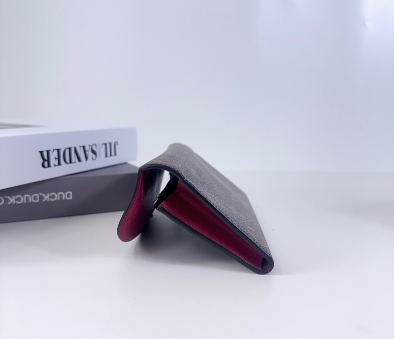 LV 路易威登 豆豆錢包 桃紅色玫紅色內裡-3