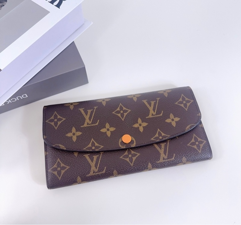 LV 路易威登 豆豆錢包 黃色內裡-0