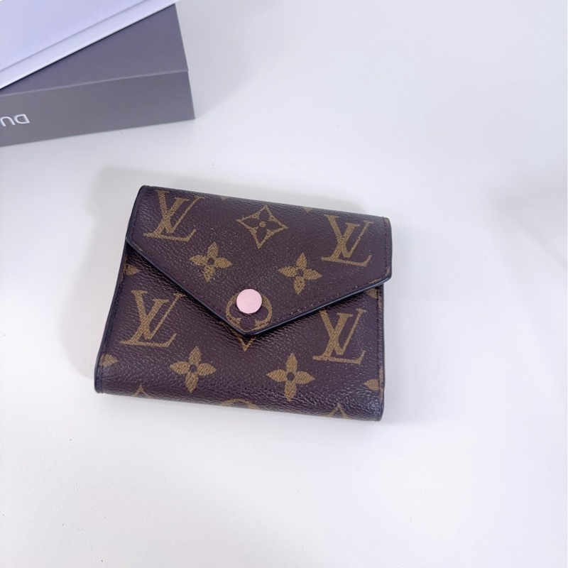 Lv 路易威登 豆豆錢包 粉色內裡-0