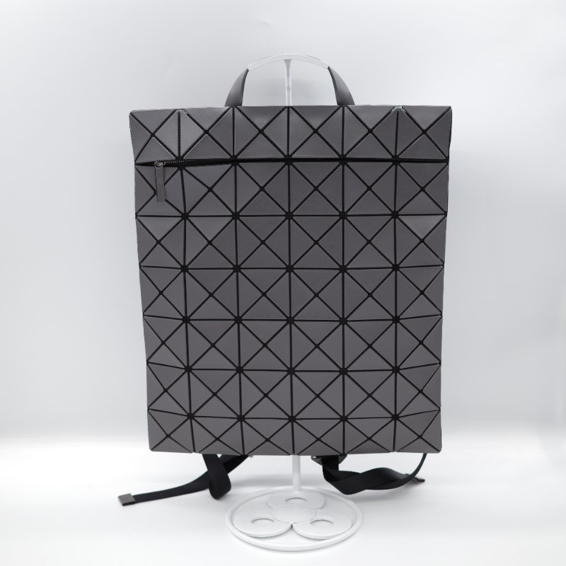 Issey Miyake 三宅一生 BaoBao系列 深灰色 拉鍊 雙肩包 書包 電腦包-2