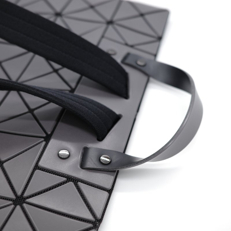 Issey Miyake 三宅一生 BaoBao系列 深灰色 拉鍊 雙肩包 書包 電腦包-9