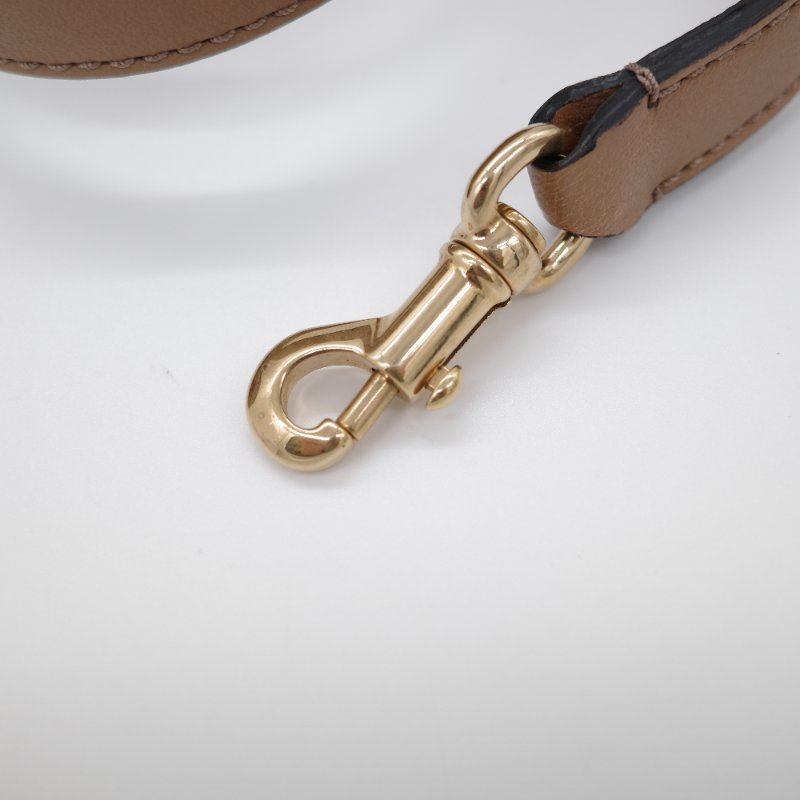 Chloé 蔻依 拿鐵色 淺棕色 小牛皮 馬鞍翻蓋手提包 斜挎包 單肩包-12