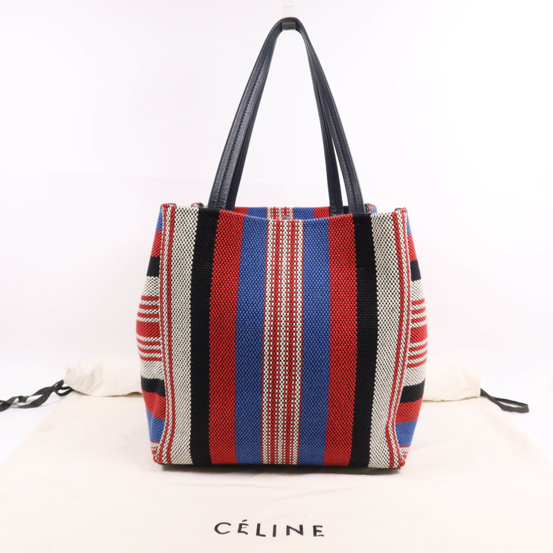 CELINE 帆布Tote Bag金扣手挽袋-6