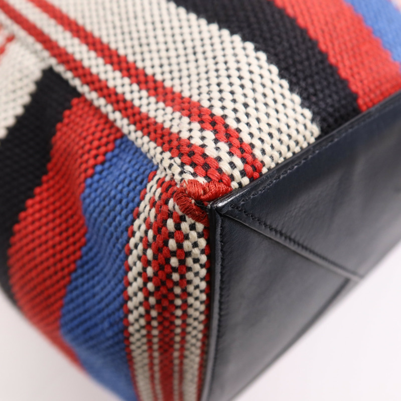 CELINE 帆布Tote Bag金扣手挽袋-8