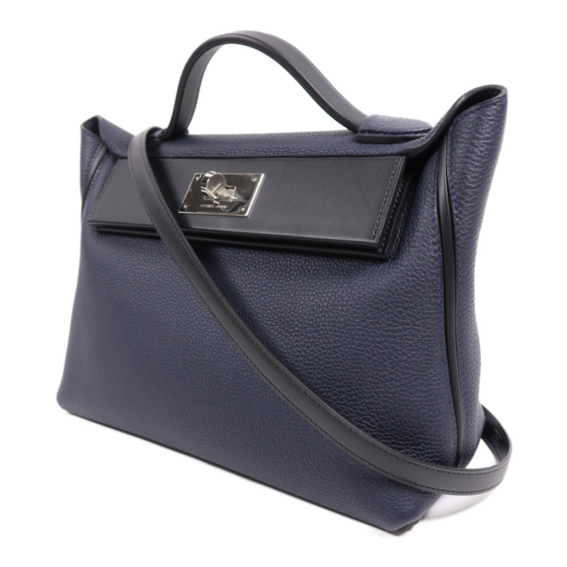 HERMES Togo皮革24/24 29cm銀扣手挽肩背兩用袋Caban-2