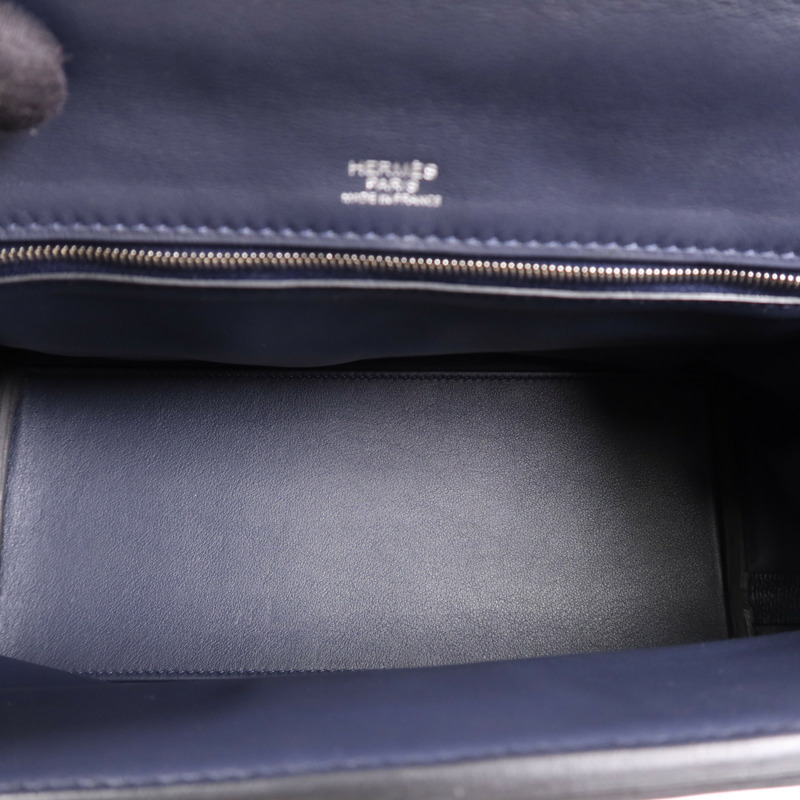 HERMES Togo皮革24/24 29cm銀扣手挽肩背兩用袋Caban-4