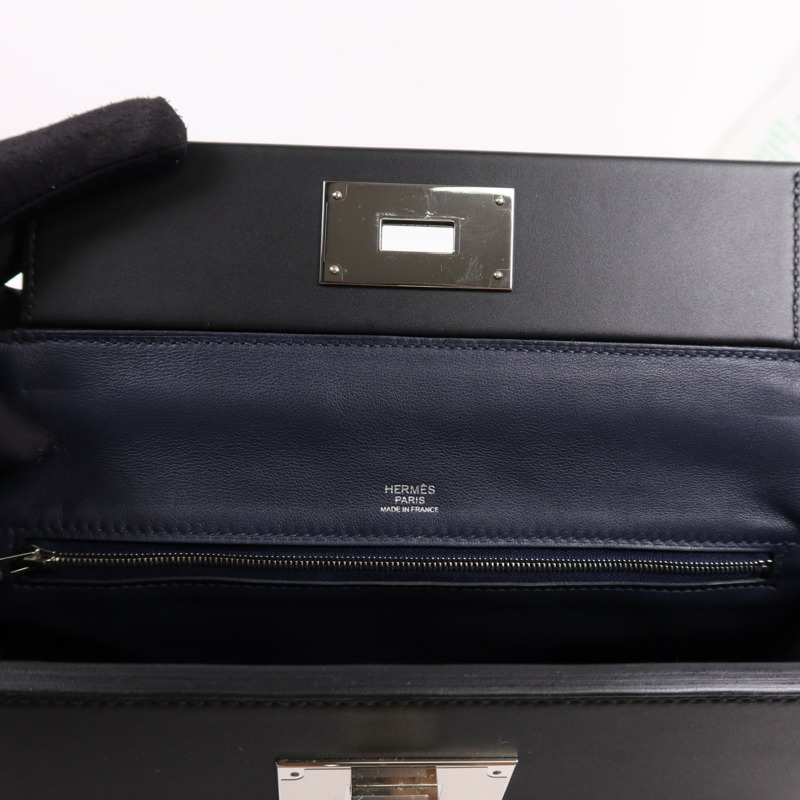 HERMES Togo皮革24/24 29cm銀扣手挽肩背兩用袋Caban-14