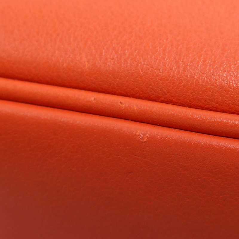 HERMES Swift皮革Berline 21 Mini銀扣肩背袋Rouge Casaque-9