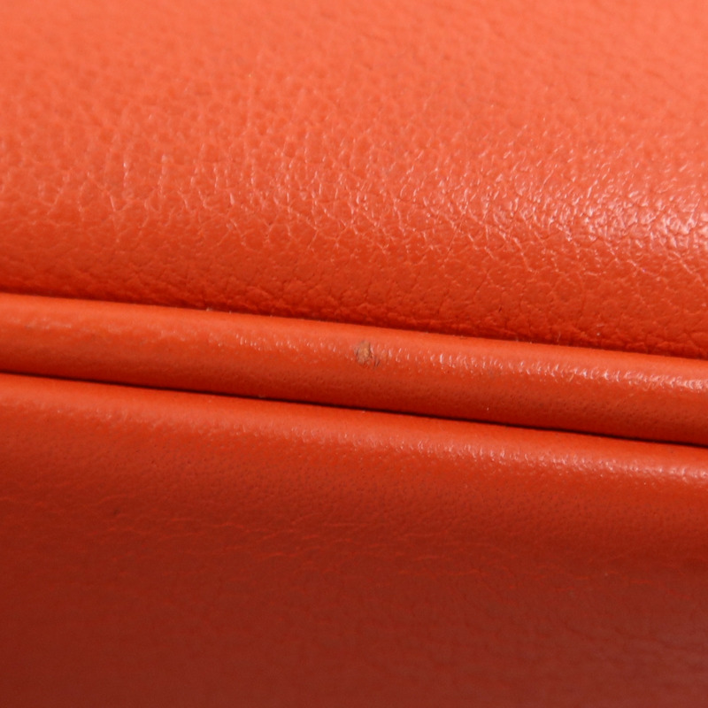 HERMES Swift皮革Berline 21 Mini銀扣肩背袋Rouge Casaque-12