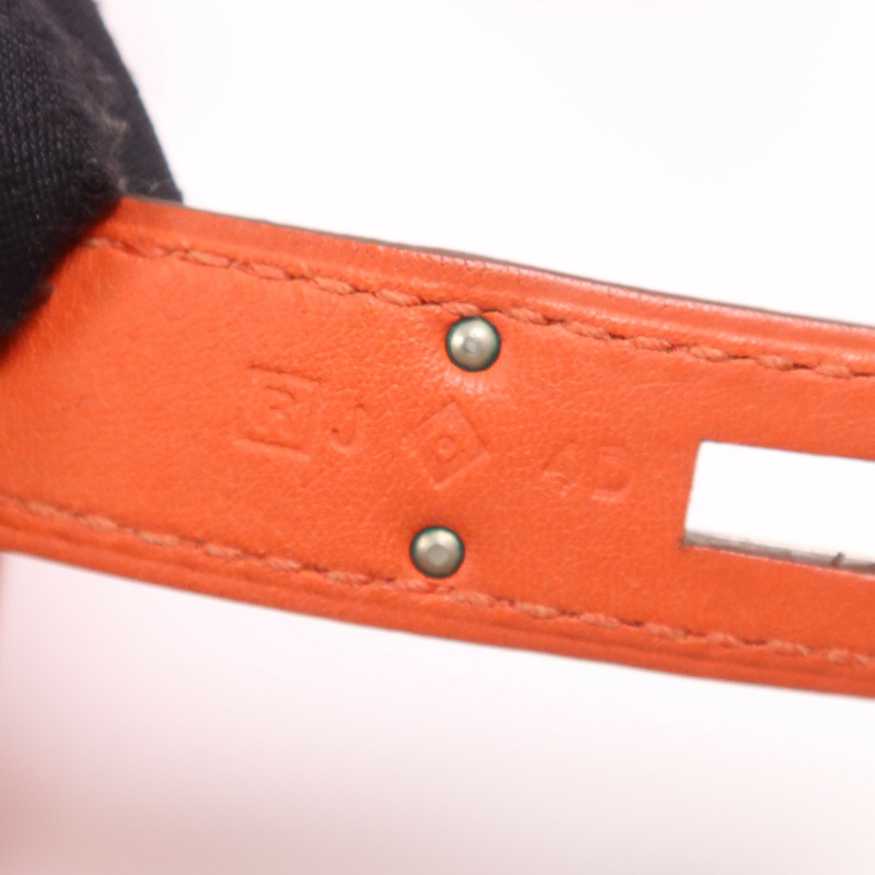 HERMES Swift皮革Berline 21 Mini銀扣肩背袋Rouge Casaque-16