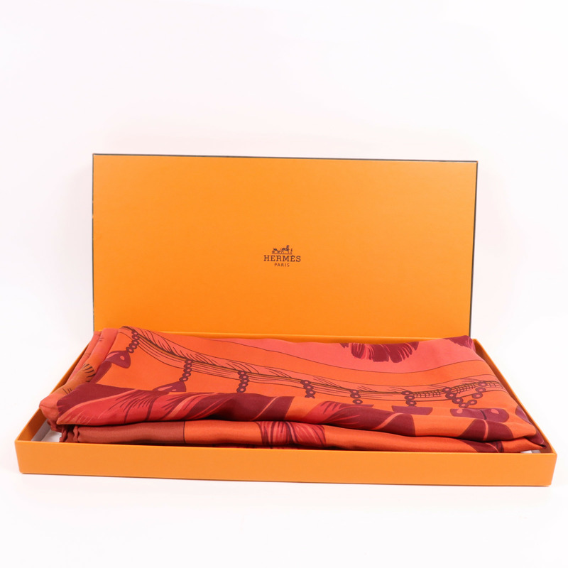 HERMES 絲質Scarf 130X130絲巾-12