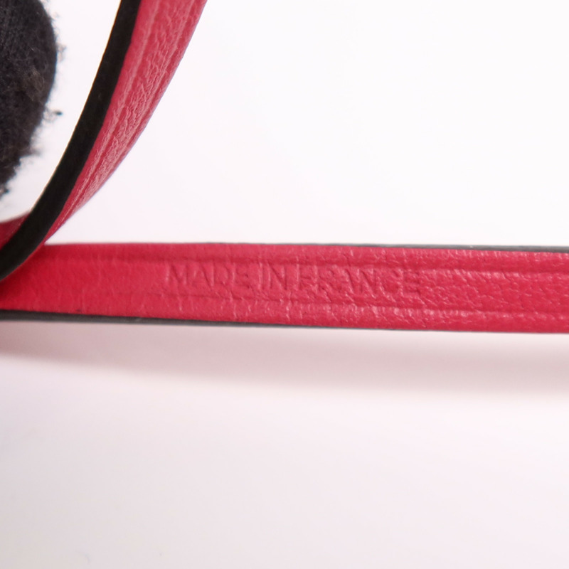 HERMES Milo皮革Paper Bag Charm掛飾Rosa Mexicano-5