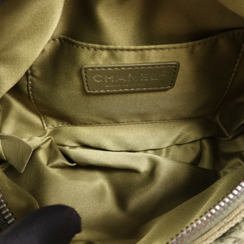 CHANEL 帆布Waist銀扣腰包-4