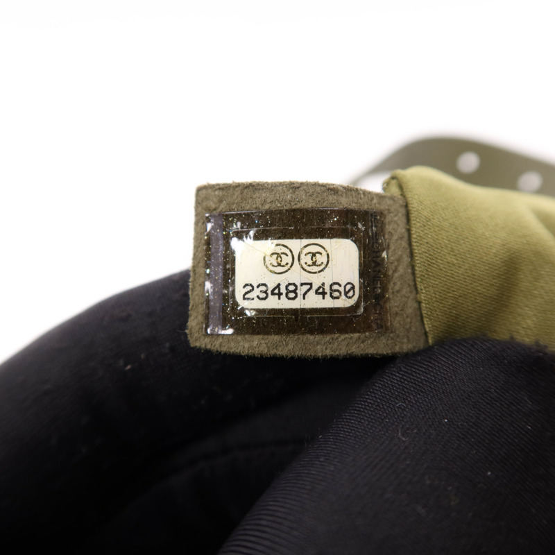 CHANEL 帆布Waist銀扣腰包-5