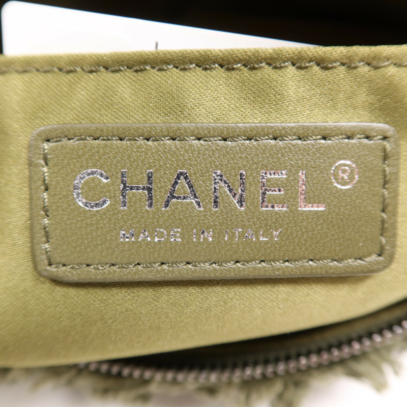 CHANEL 帆布Waist銀扣腰包-17