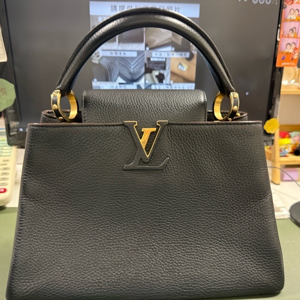 M24727 黑Capucines 金扣大號-0