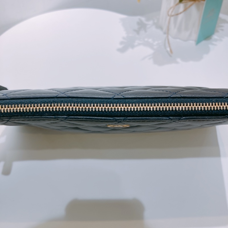 TW4533 CHANEL 香奈兒經典菱格款拉鍊手拿包包ZIPPER CLUTCH LAMBSKIN-16