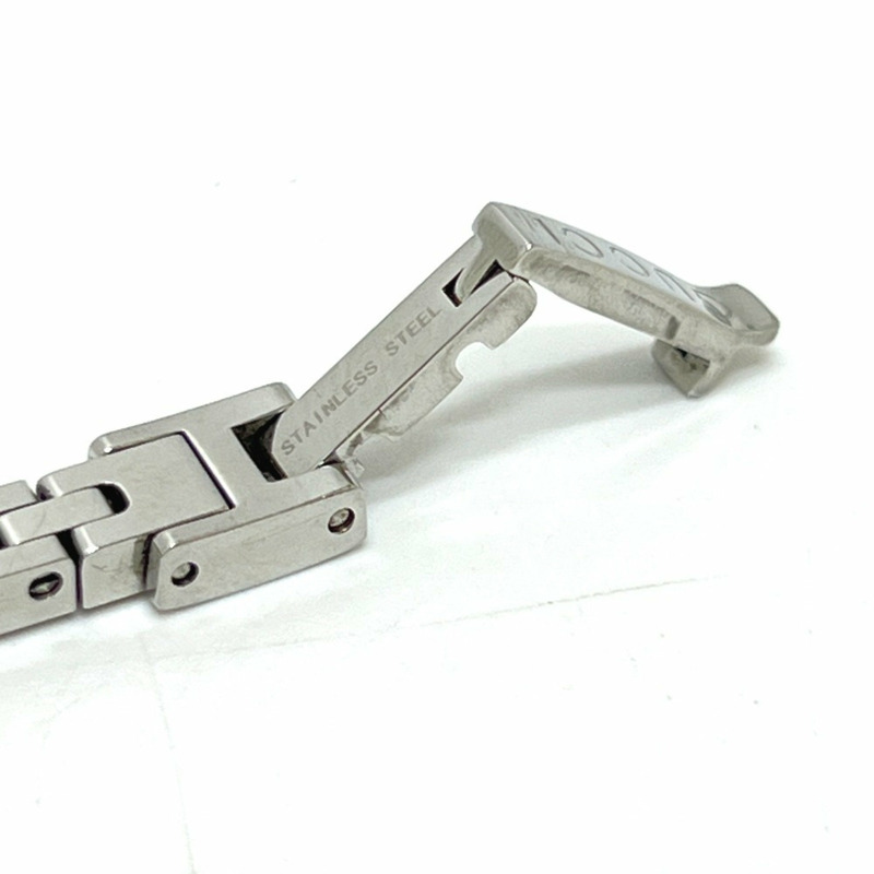 GUCCI 102 G 迷你方形鏈條石英錶,不鏽鋼材質,女士款,銀色-5