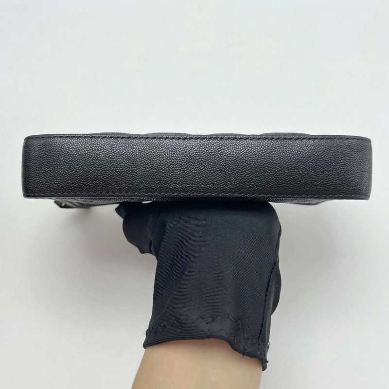 CHANEL黑金Leboy woc荔枝牛皮鏈條18.5*10*3 98新配件盒子塵袋-5