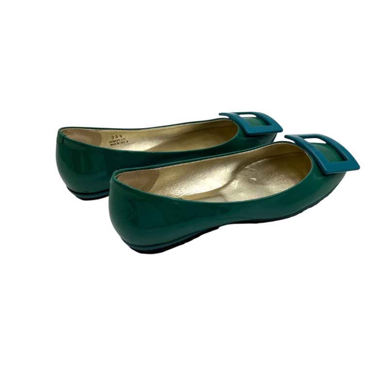 【美收精品】Roger Vivier  藍綠色矽膠平底鞋 4-258【隔月月中將轉賣至日本 上架期限30天】-2