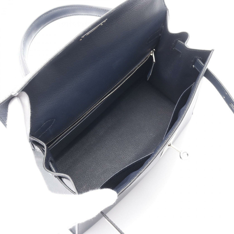 愛馬仕 Kelly 28 單肩手提包，Epsom 皮革，海軍藍/靛藍，二手，女士，D SHW-2