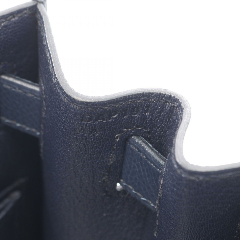 愛馬仕 Kelly 28 單肩手提包，Epsom 皮革，海軍藍/靛藍，二手，女士，D SHW-4