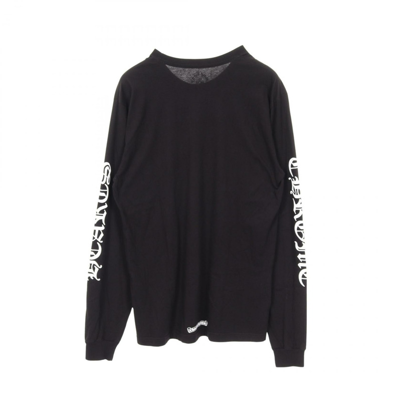 鉻心 (CHROME HEARTS) 臂標T卹，純棉材質，黑色，二手男款-1