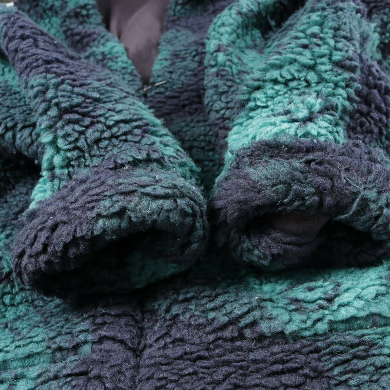 路易威登 Monogram 提花外套 HOY15W 羊毛聚酯纖維 綠色 海軍藍 二手 男款-8