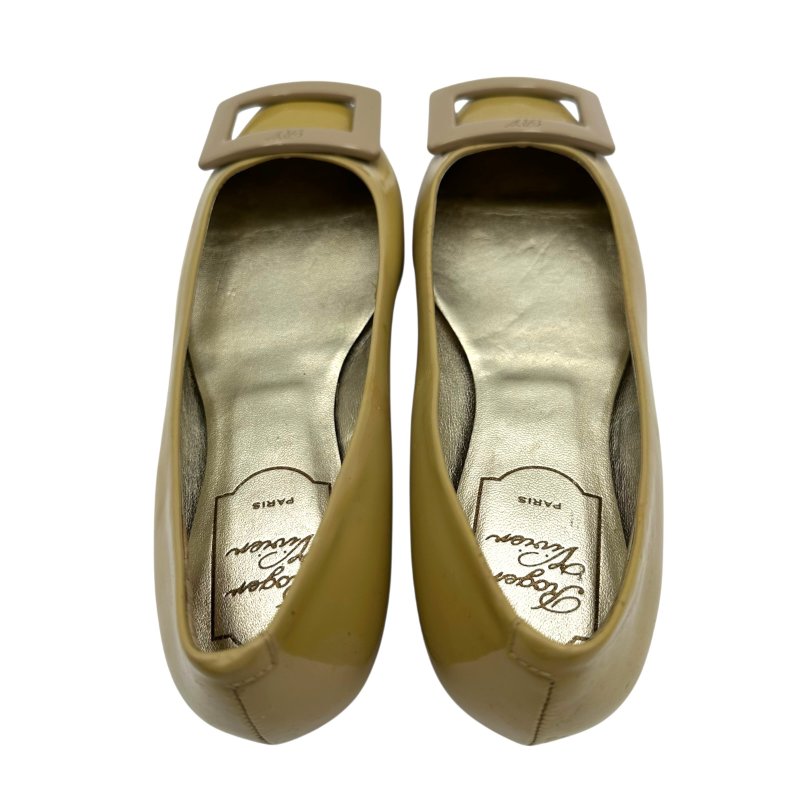 【美收精品】Roger Vivier 卡其色矽膠平底鞋 4-259【隔月月中將轉賣至日本 上架期限30天】-2