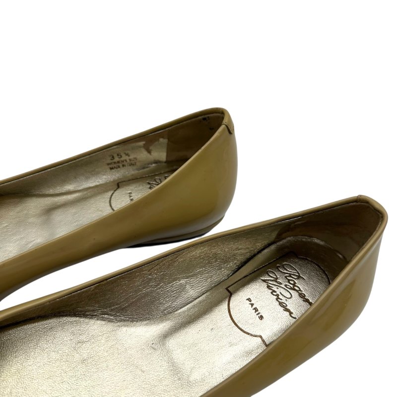 【美收精品】Roger Vivier 卡其色矽膠平底鞋 4-259【隔月月中將轉賣至日本 上架期限30天】-3