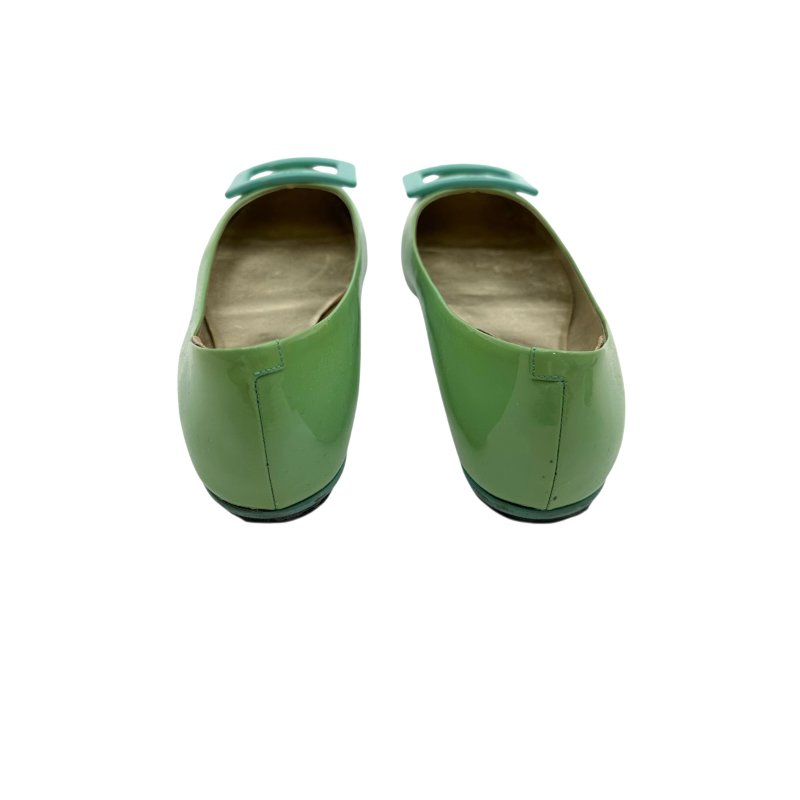 【美收精品】Roger Vivier 綠色矽膠平底鞋 4-260【隔月月中將轉賣至日本 上架期限30天】-1