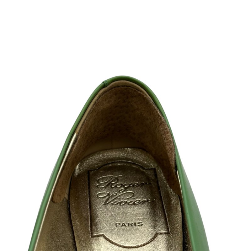 【美收精品】Roger Vivier 綠色矽膠平底鞋 4-260【隔月月中將轉賣至日本 上架期限30天】-6