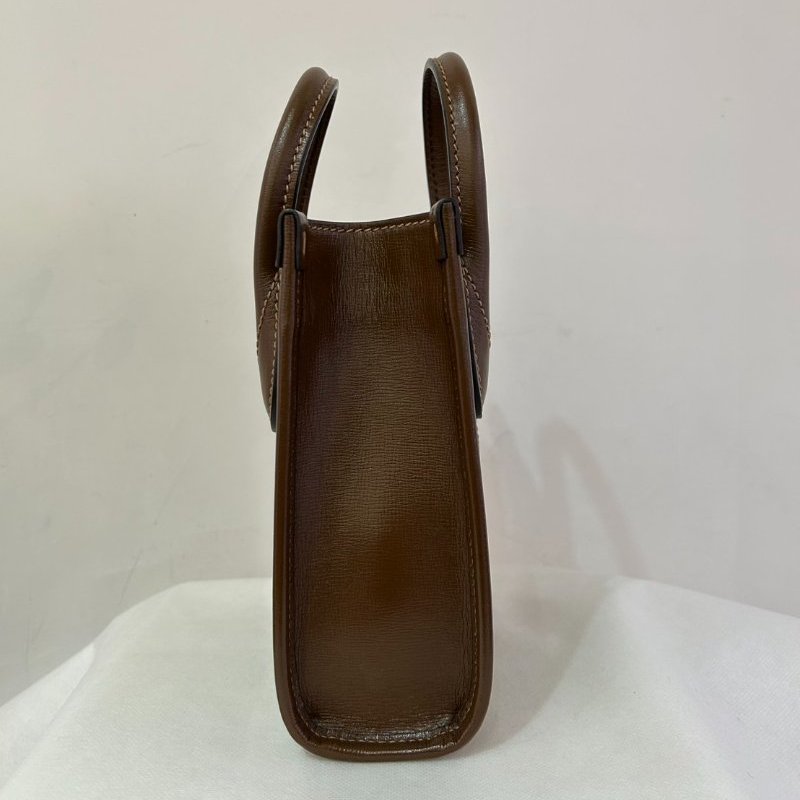 GUCCI 咖邊PVC琴譜包INTERLOCKING-8