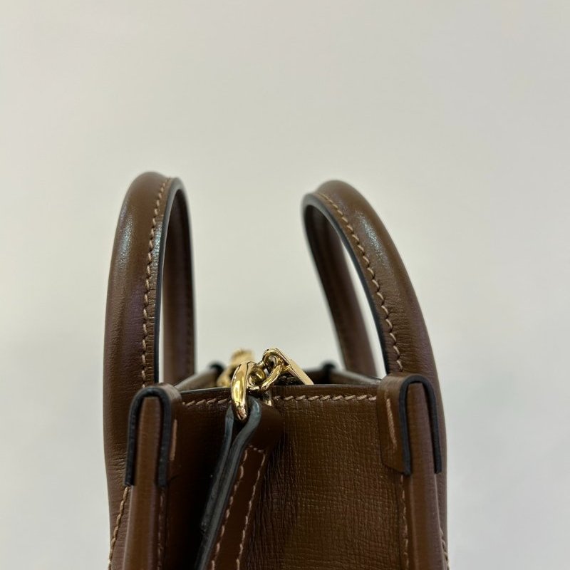 GUCCI 咖邊PVC琴譜包INTERLOCKING-9