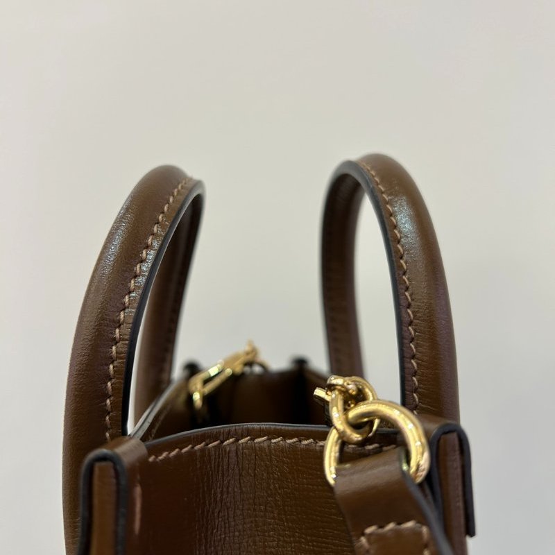 GUCCI 咖邊PVC琴譜包INTERLOCKING-10