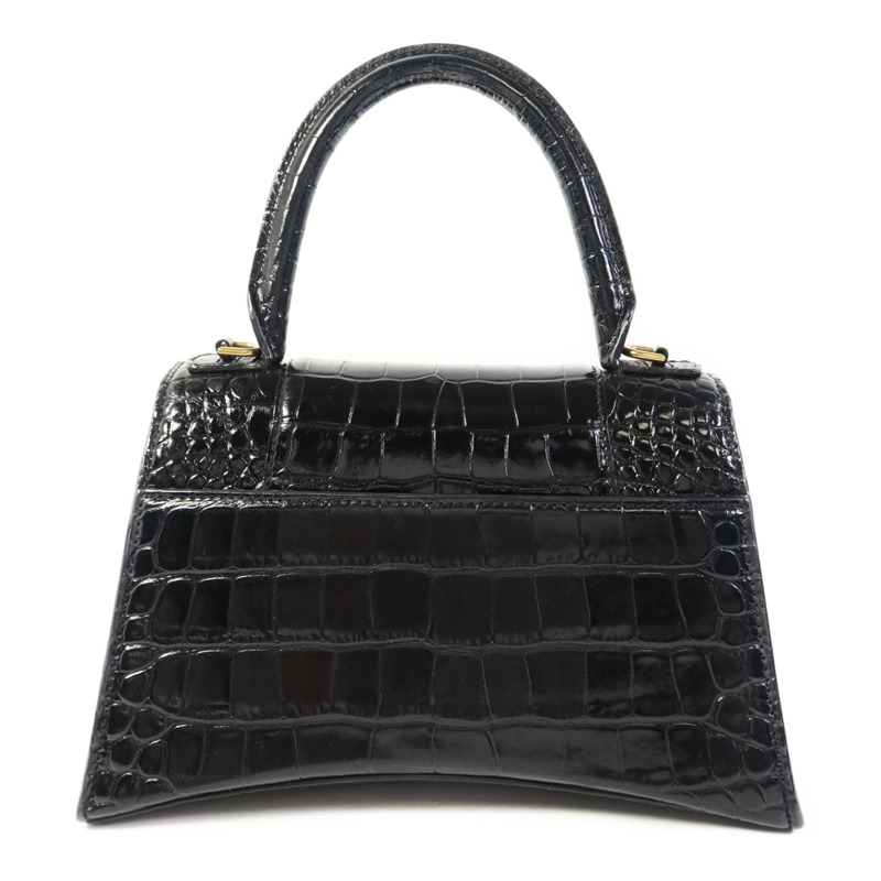 BALENCIAGA 牛皮皮革Hourglass金扣手挽肩背兩用袋-1