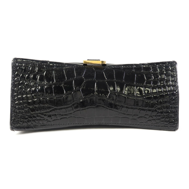 BALENCIAGA 牛皮皮革Hourglass金扣手挽肩背兩用袋-3