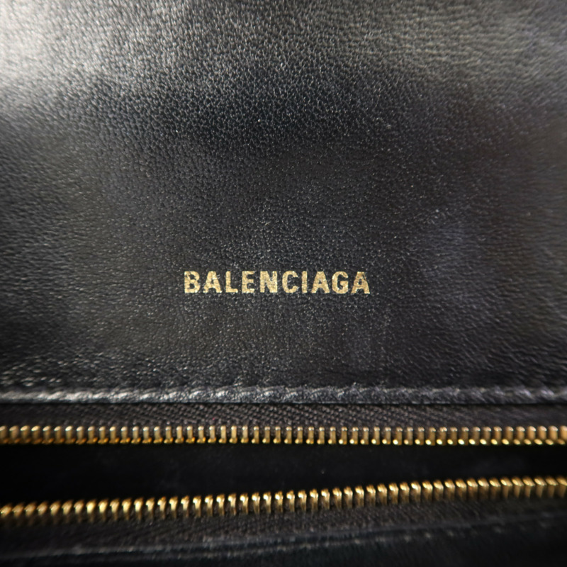 BALENCIAGA 牛皮皮革Hourglass金扣手挽肩背兩用袋-7