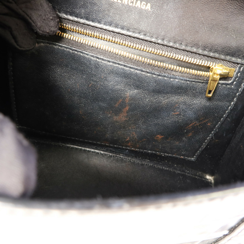 BALENCIAGA 牛皮皮革Hourglass金扣手挽肩背兩用袋-20