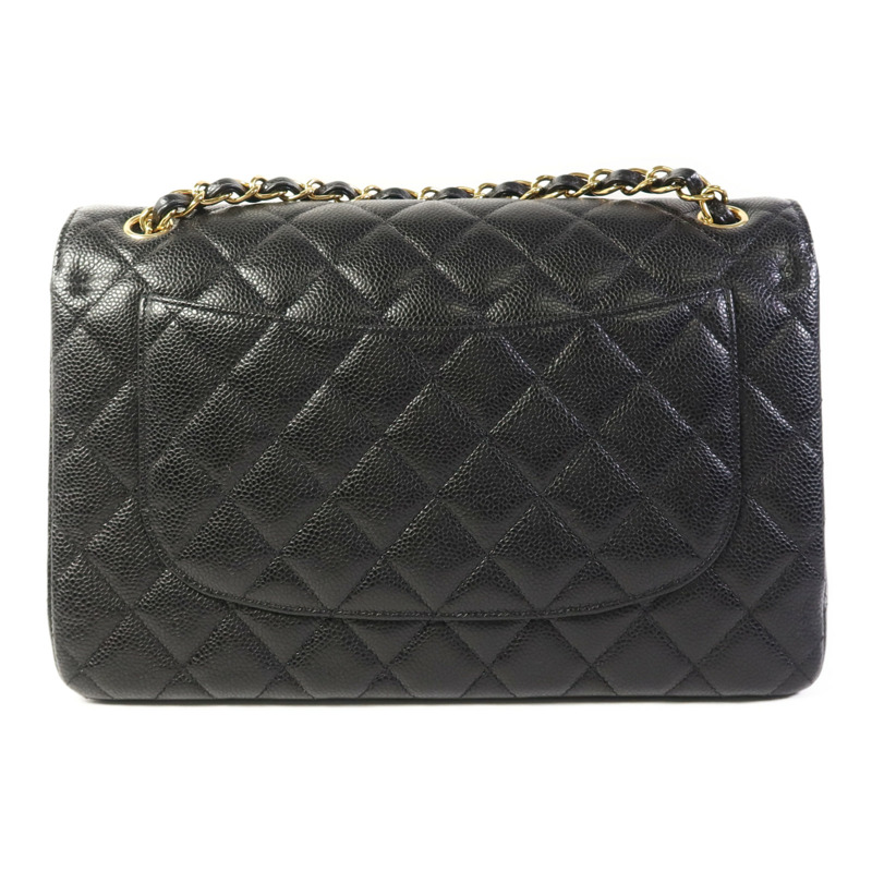 CHANEL 牛皮皮革Large Classic金扣鏈帶肩背袋-1