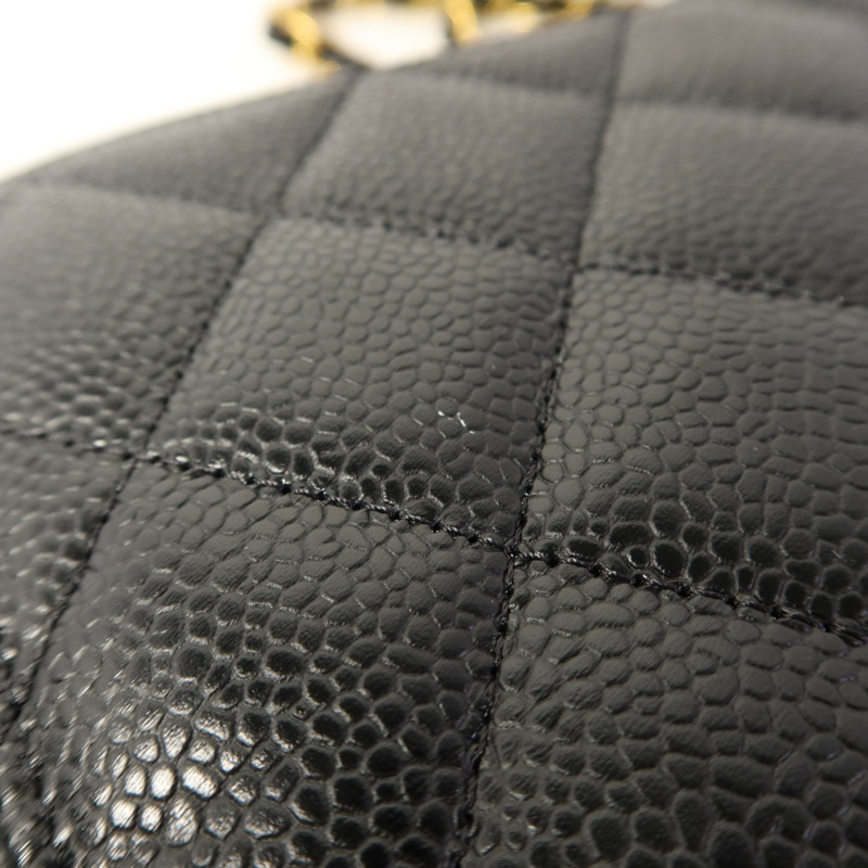 CHANEL 牛皮皮革Large Classic金扣鏈帶肩背袋-14