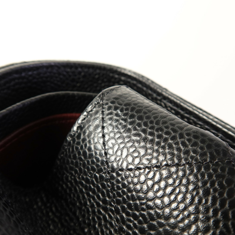 CHANEL 牛皮皮革Large Classic金扣鏈帶肩背袋-15