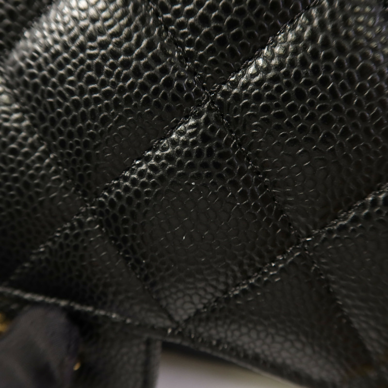CHANEL 牛皮皮革Large Classic金扣鏈帶肩背袋-16