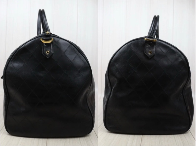 「JL精品代購」9新 Chanel 香奈兒 黑旅行袋-3