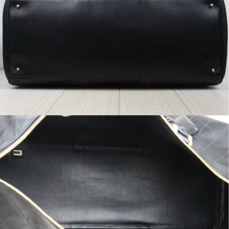 「JL精品代購」9新 Chanel 香奈兒 黑旅行袋-7