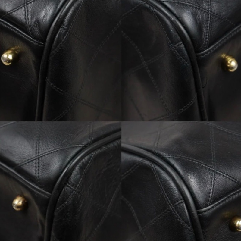 「JL精品代購」9新 Chanel 香奈兒 黑旅行袋-8